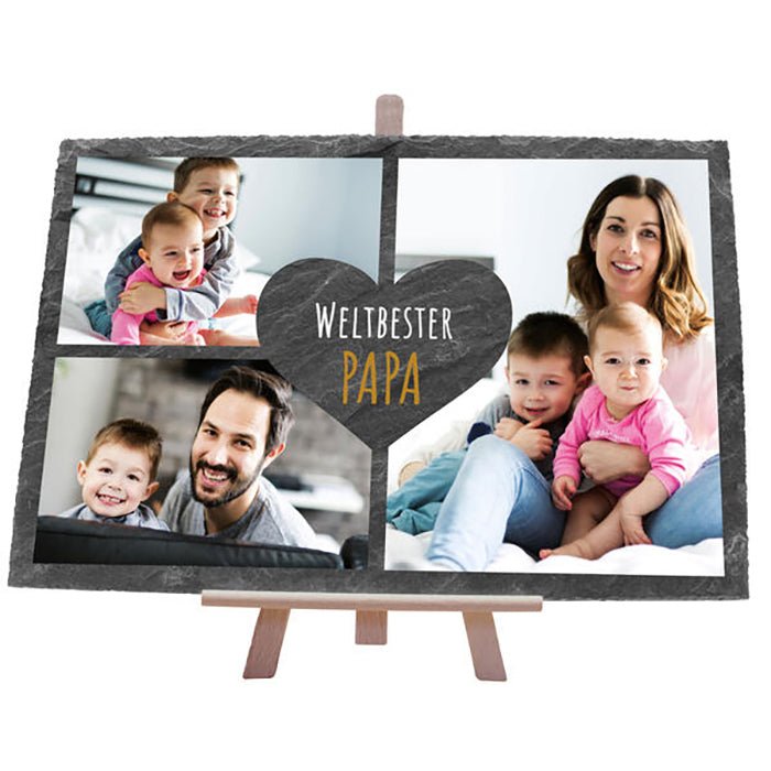 Schiefertafel Bester Papa M0318 - Bild 1 Schiefertafel Bester Papa M0318 - Bild 1