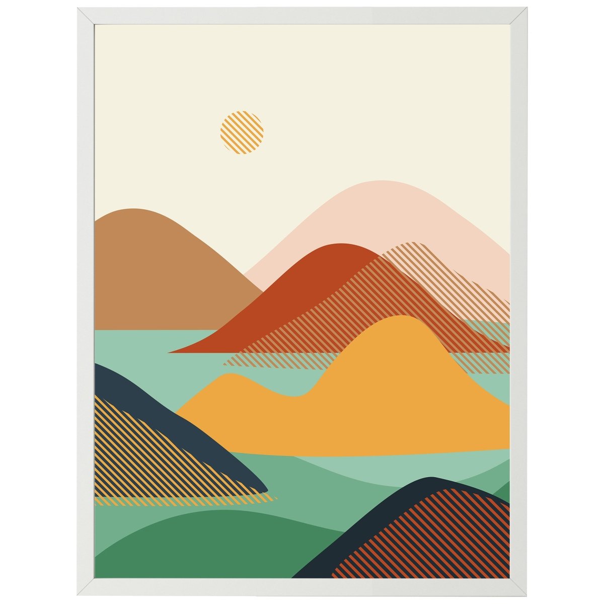 wandmotiv24 Poster, Poster - minimalistisch, Kunst, Landschaft - M0318 - Bild 1