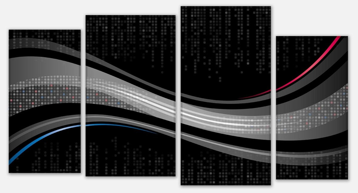 Leinwandbild Mehrteiler Black Waves M0319 Leinwandbild Mehrteiler Black Waves M0319