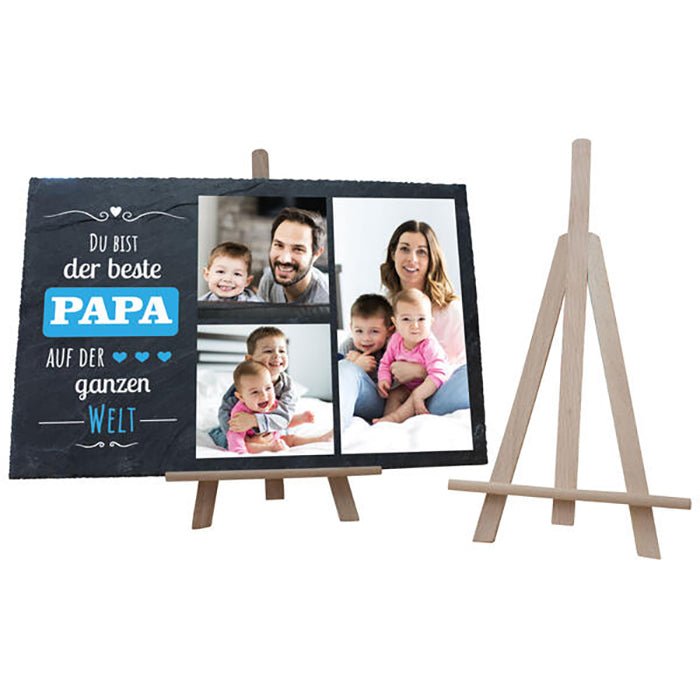 Schiefertafel Bester Papa M0323 - Bild 2 Schiefertafel Bester Papa M0323 - Bild 2