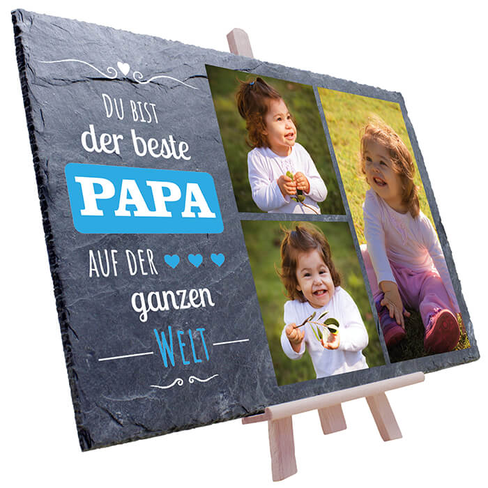 Schiefertafel Bester Papa M0323 - Bild 7 Schiefertafel Bester Papa M0323 - Bild 7