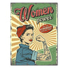 Leinwandbild Vintage, Hochformat, Frauen Power, Retro M0325