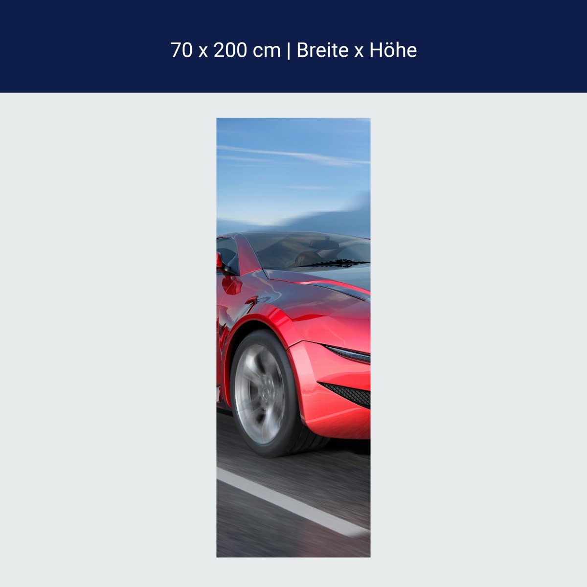 Duschwand Fahrender Sportwagen M0332 Duschwand Fahrender Sportwagen M0332