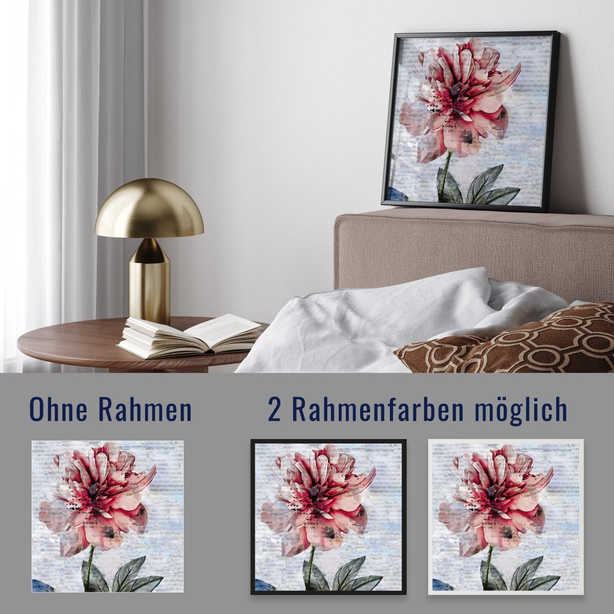 wandmotiv24 Poster, Poster - Kunst, Gemälde, Blume - M0338 - Bild 4 wandmotiv24 Poster, Poster - Kunst, Gemälde, Blume - M0338 - Bild 4