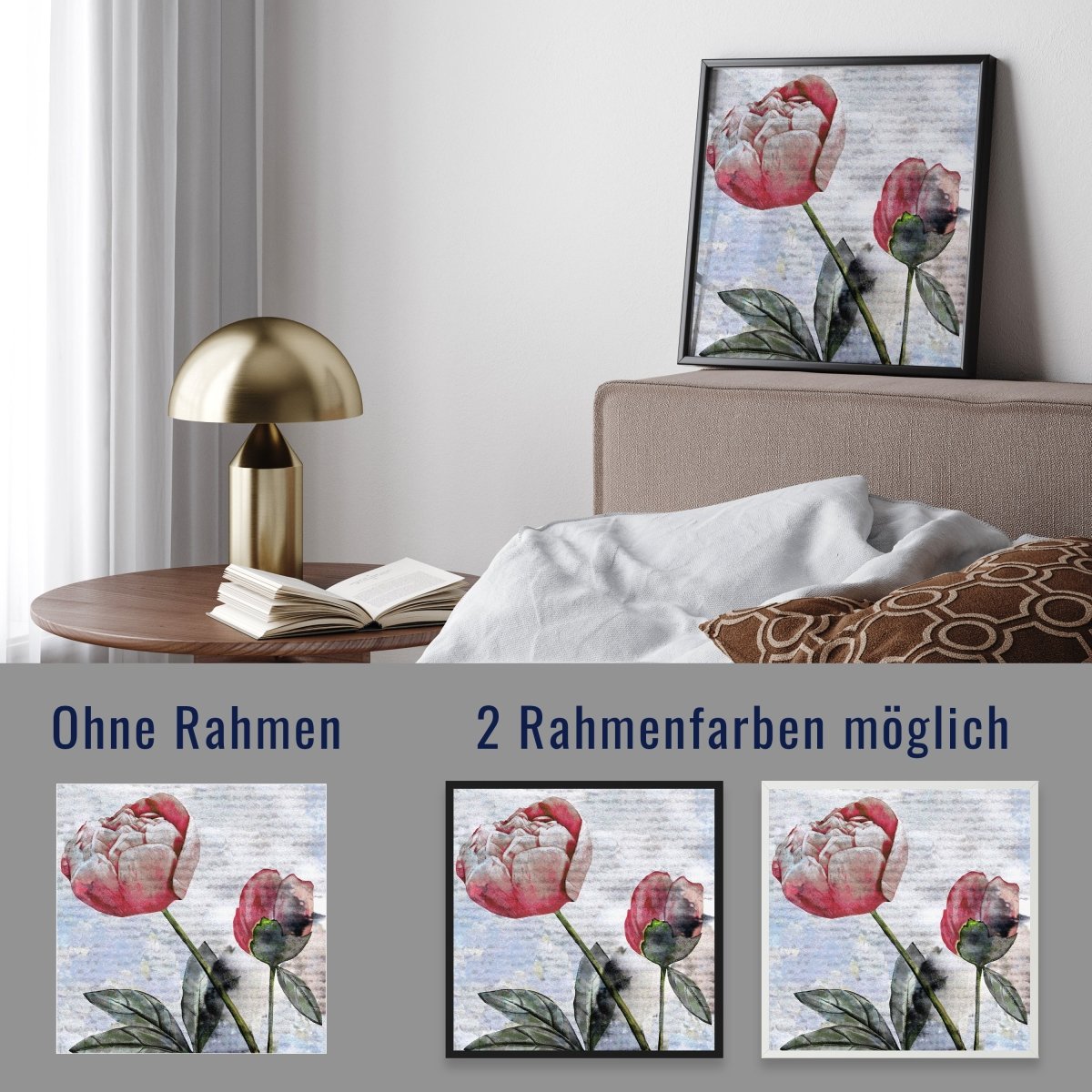 wandmotiv24 Poster, Poster - Kunst, Gemälde, Blume - M0339 - Bild 4 wandmotiv24 Poster, Poster - Kunst, Gemälde, Blume - M0339 - Bild 4