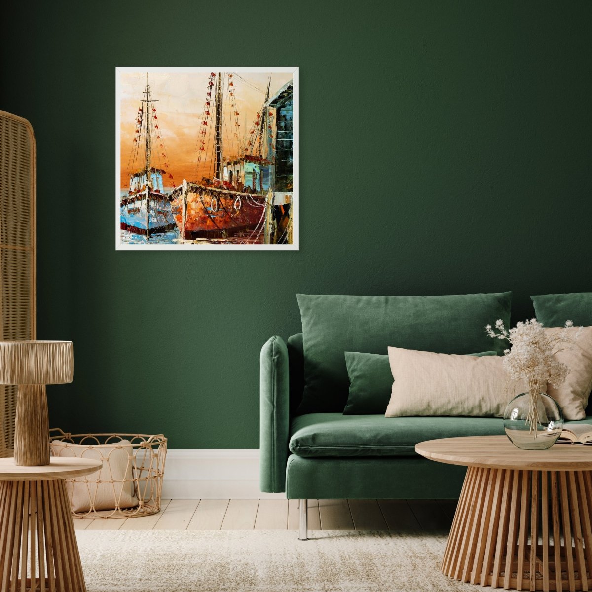 wandmotiv24 Poster, Poster - Fischerboote, Hafen, Kunst - M0342 - Bild 5