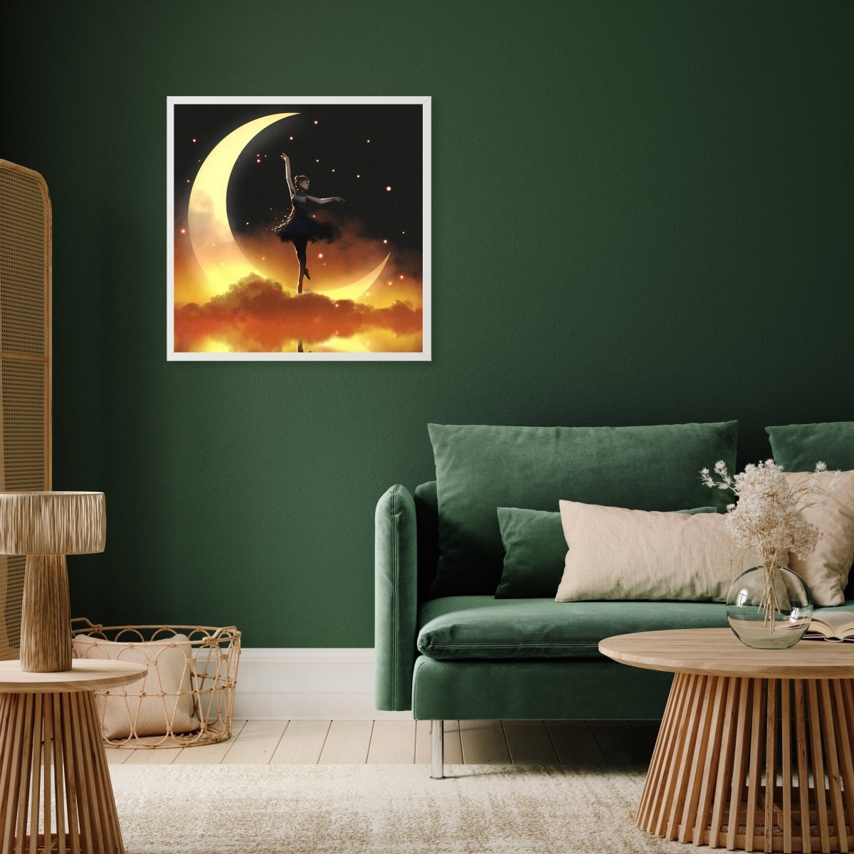 wandmotiv24 Poster, Poster - Kunst, Mond, Tänzerin, Sterne - M0346 - Bild 5 wandmotiv24 Poster, Poster - Kunst, Mond, Tänzerin, Sterne - M0346 - Bild 5