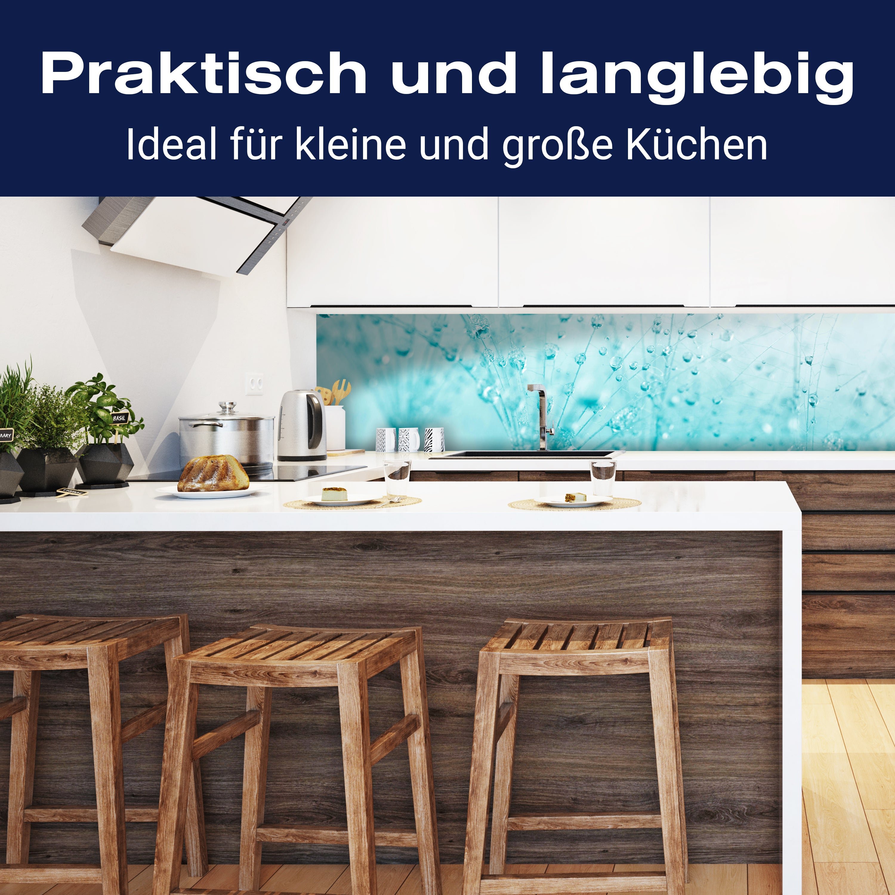 Küchenrückwand Pusteblume Türkis M0347 entdecken - Bild 3 Küchenrückwand Pusteblume Türkis M0347 entdecken - Bild 3