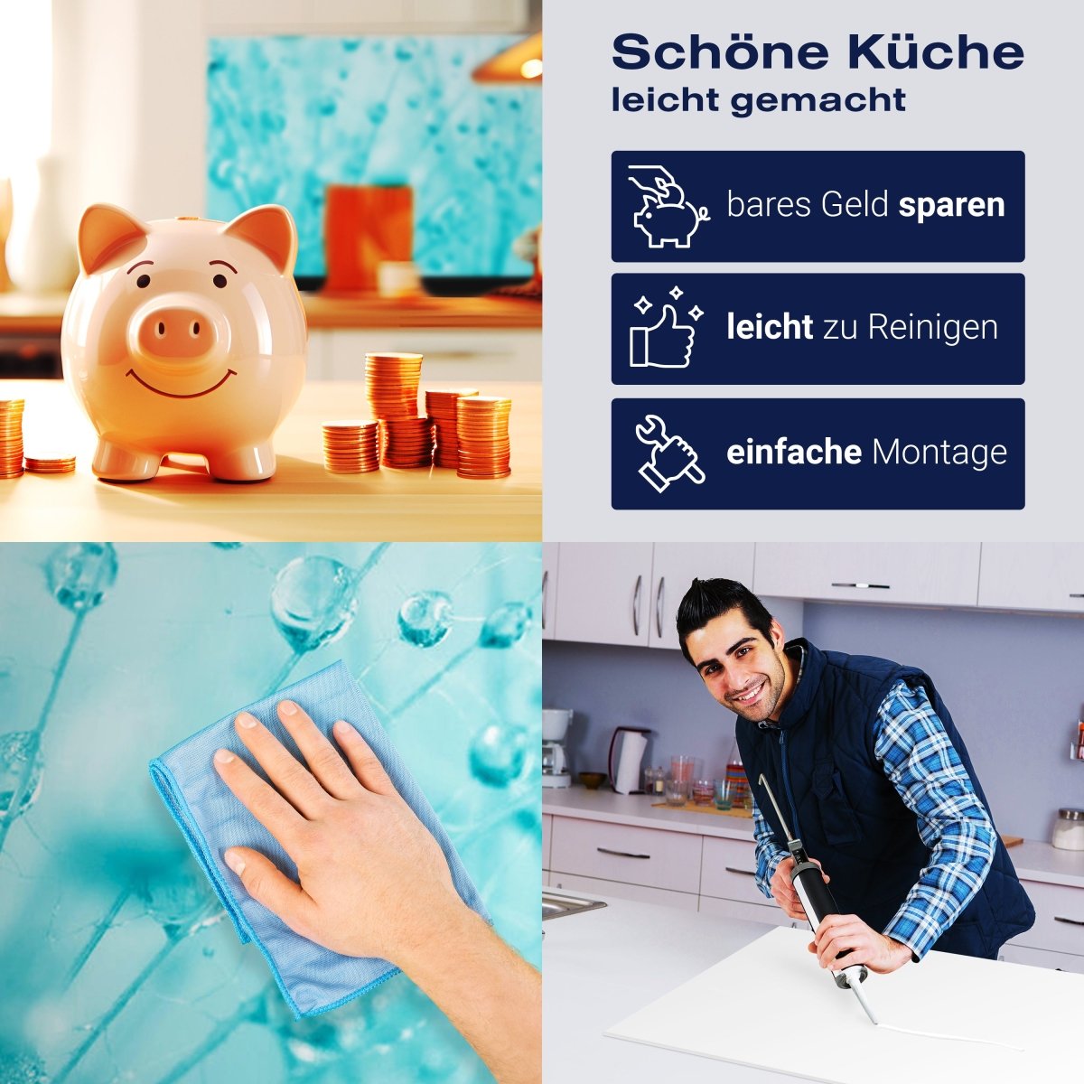 Küchenrückwand Pusteblume Türkis M0347 entdecken - Bild 7 Küchenrückwand Pusteblume Türkis M0347 entdecken - Bild 7