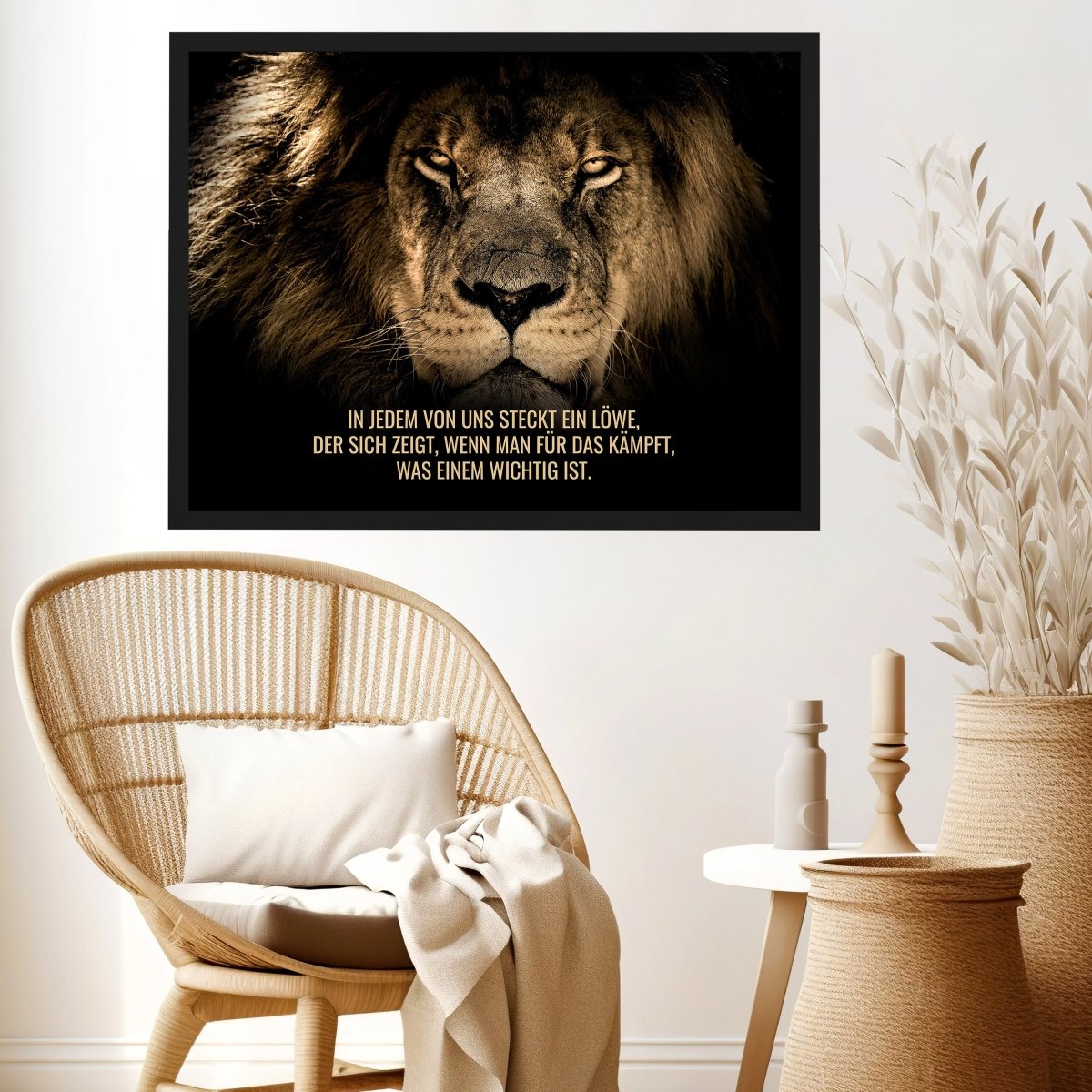 wandmotiv24 Poster, Poster - Motivation, Spruch, Löwe - M0348 - Bild 3 wandmotiv24 Poster, Poster - Motivation, Spruch, Löwe - M0348 - Bild 3