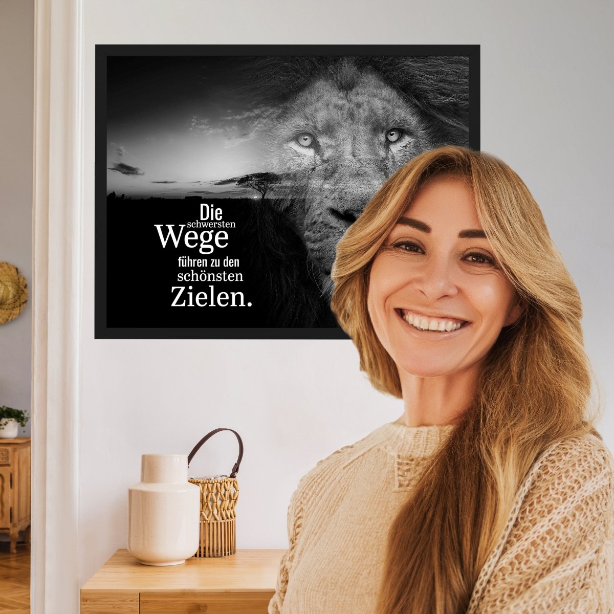 wandmotiv24 Poster, Poster - Motivation, Spruch, Löwe - M0351 - Bild 2