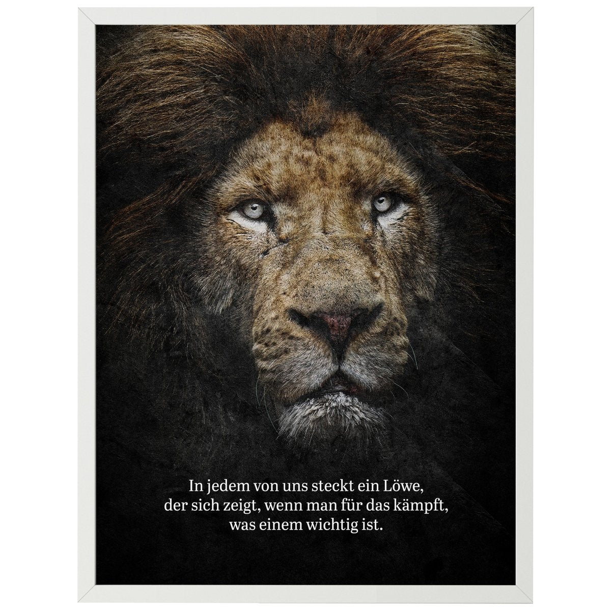 wandmotiv24 Poster, Poster - Motivation, Spruch, Löwe - M0353 - Bild 1