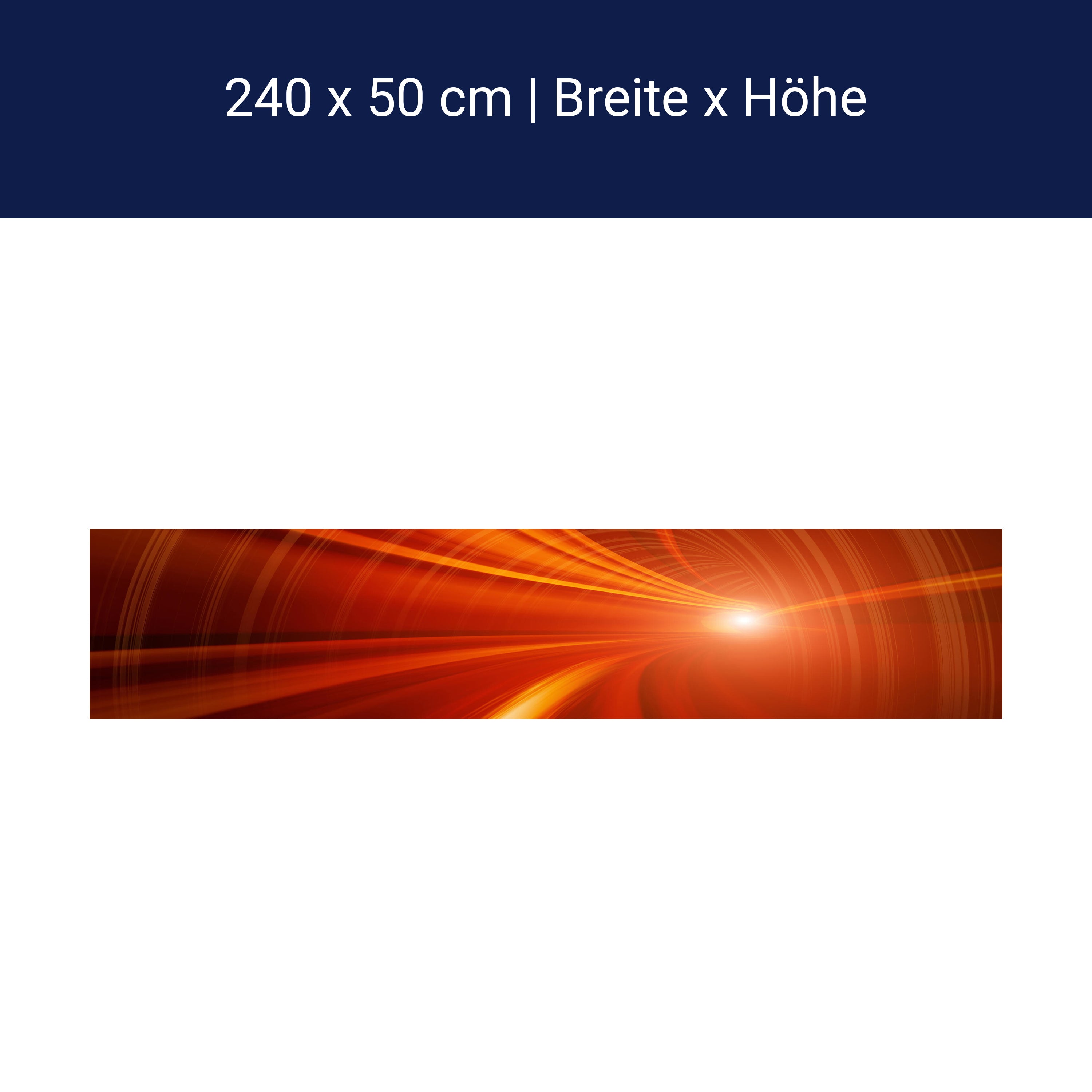 Küchenrückwand Orangener Tunnel M0355 Küchenrückwand Orangener Tunnel M0355