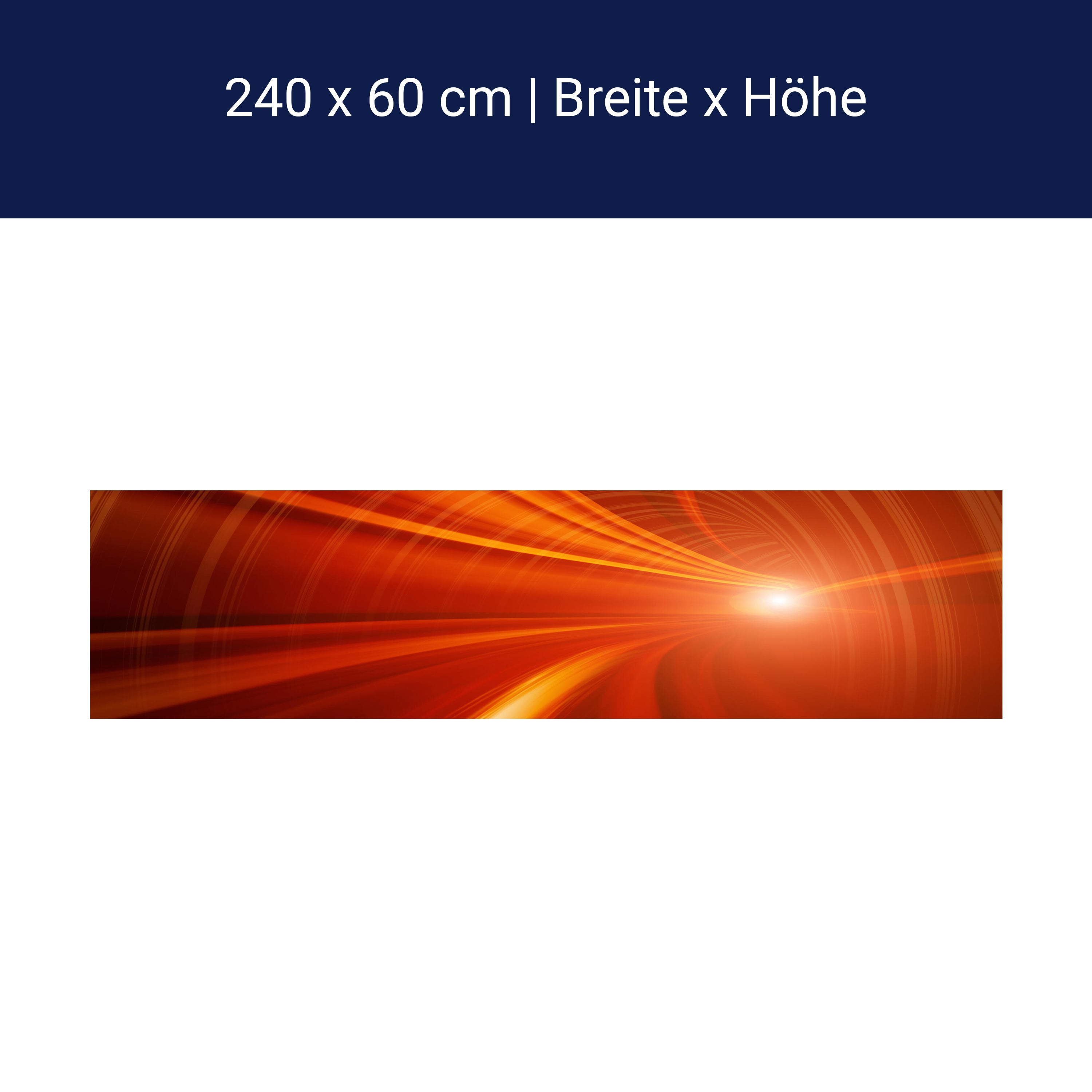 Küchenrückwand Orangener Tunnel M0355 Küchenrückwand Orangener Tunnel M0355