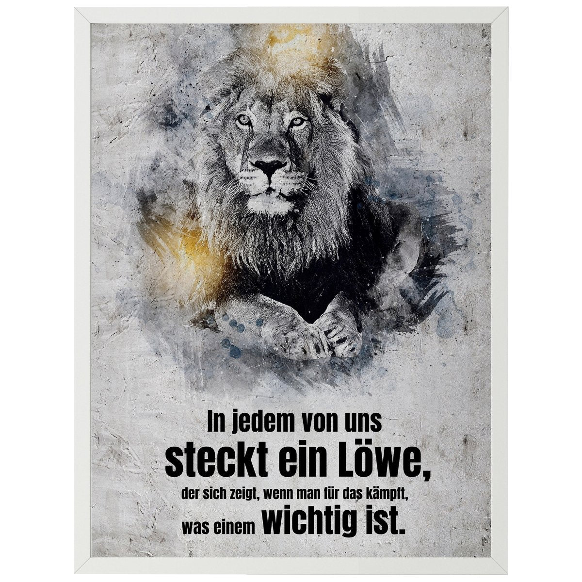 wandmotiv24 Poster, Poster - Motivation, Spruch, Löwe - M0355 - Bild 1
