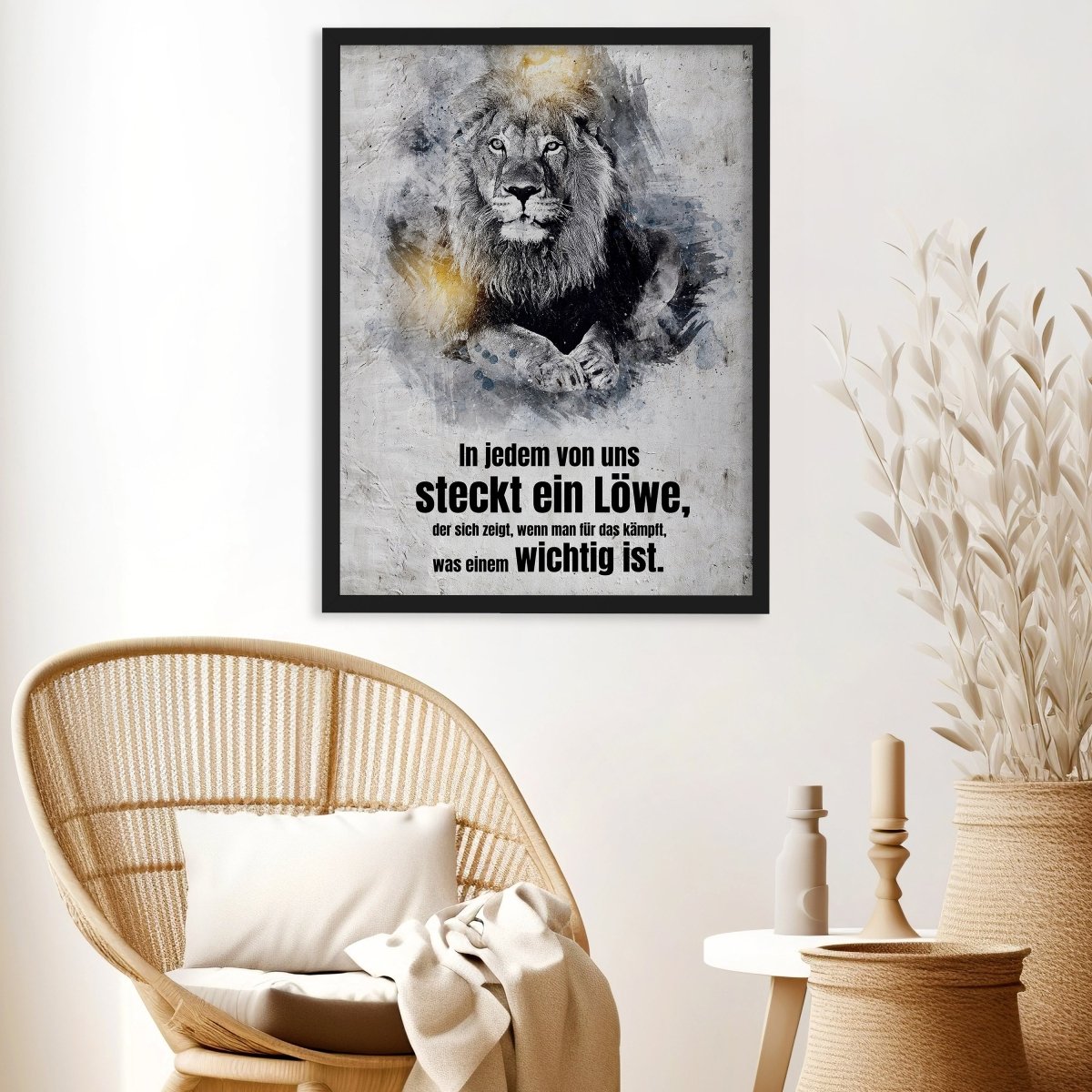 wandmotiv24 Poster, Poster - Motivation, Spruch, Löwe - M0355 - Bild 3