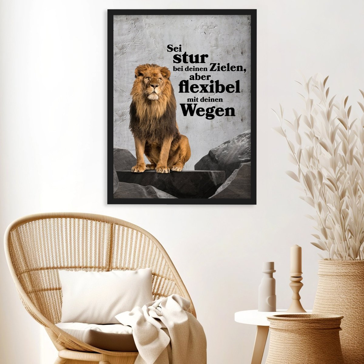 wandmotiv24 Poster, Poster - Löwe, Motivation, Spruch - M0357 - Bild 3