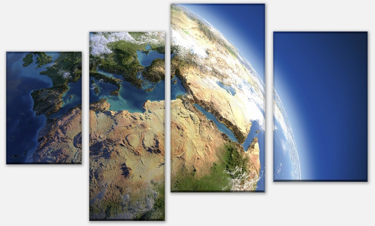 Leinwandbild Mehrteiler Blauer Planet M0361 Leinwandbild Mehrteiler Blauer Planet M0361