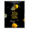 Poster Spruch, Motivation, Zitronen M0362