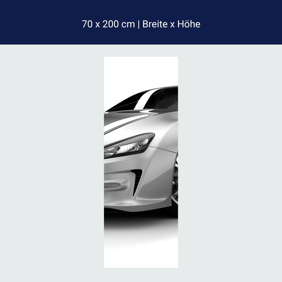Duschwand Silberner Sportwagen M0372 Duschwand Silberner Sportwagen M0372