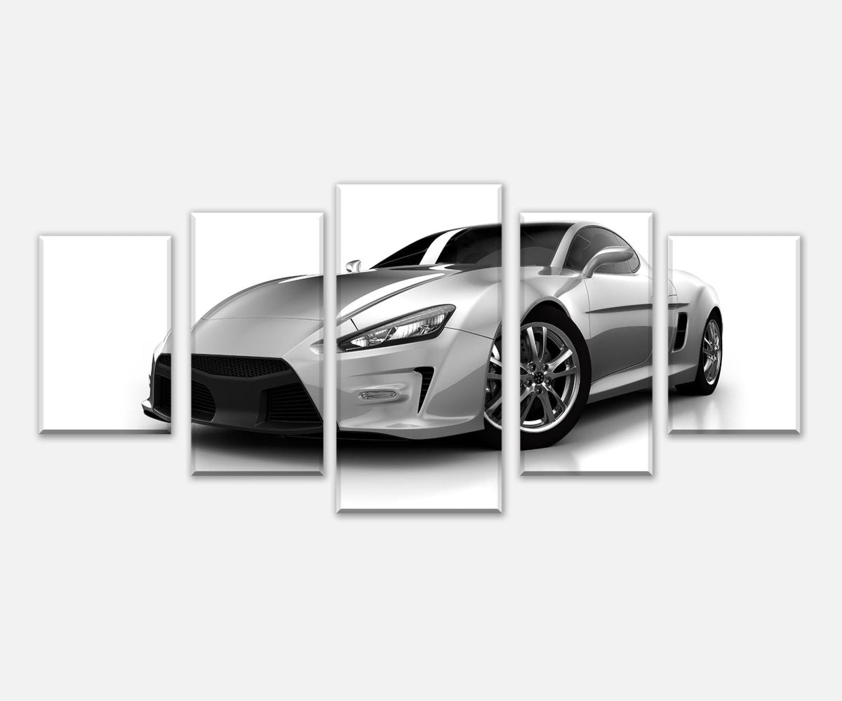Leinwandbild Mehrteiler Silberner Sportwagen M0372 entdecken - Bild 1 Leinwandbild Mehrteiler Silberner Sportwagen M0372 entdecken - Bild 1
