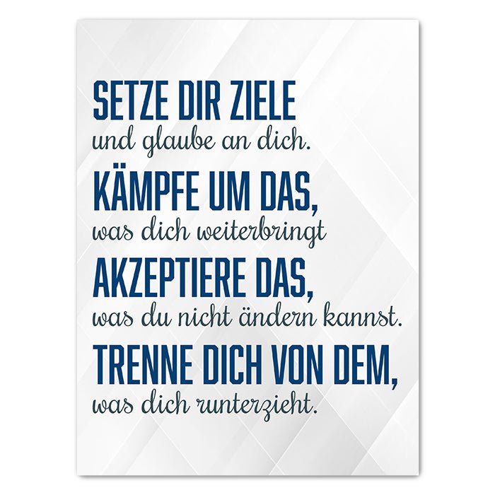 Leinwandbild Motivation, Hochformat M0373 kaufen - Bild 1 Leinwandbild Motivation, Hochformat M0373 kaufen - Bild 1