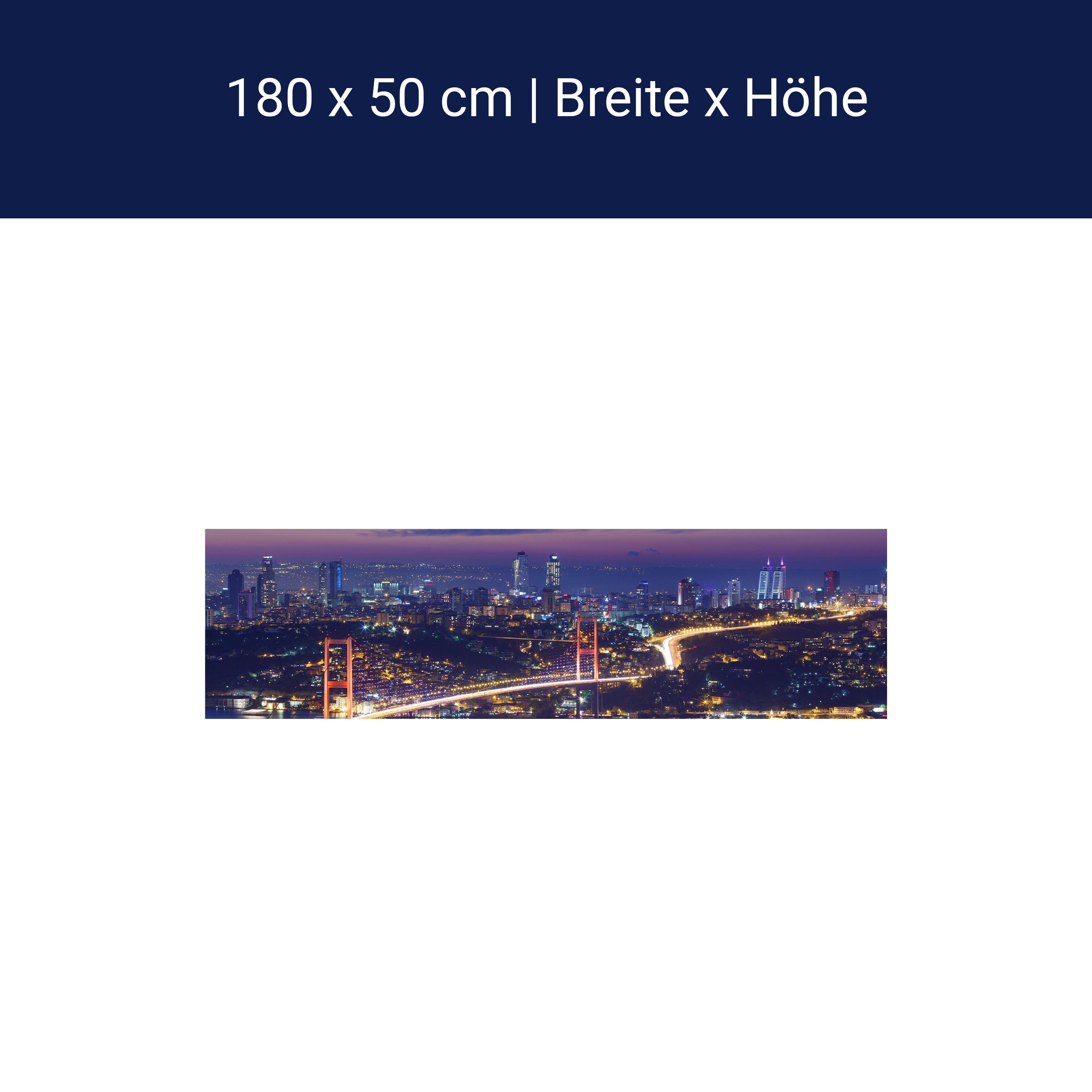 Küchenrückwand Istanbul bei Nacht M0374 Küchenrückwand Istanbul bei Nacht M0374