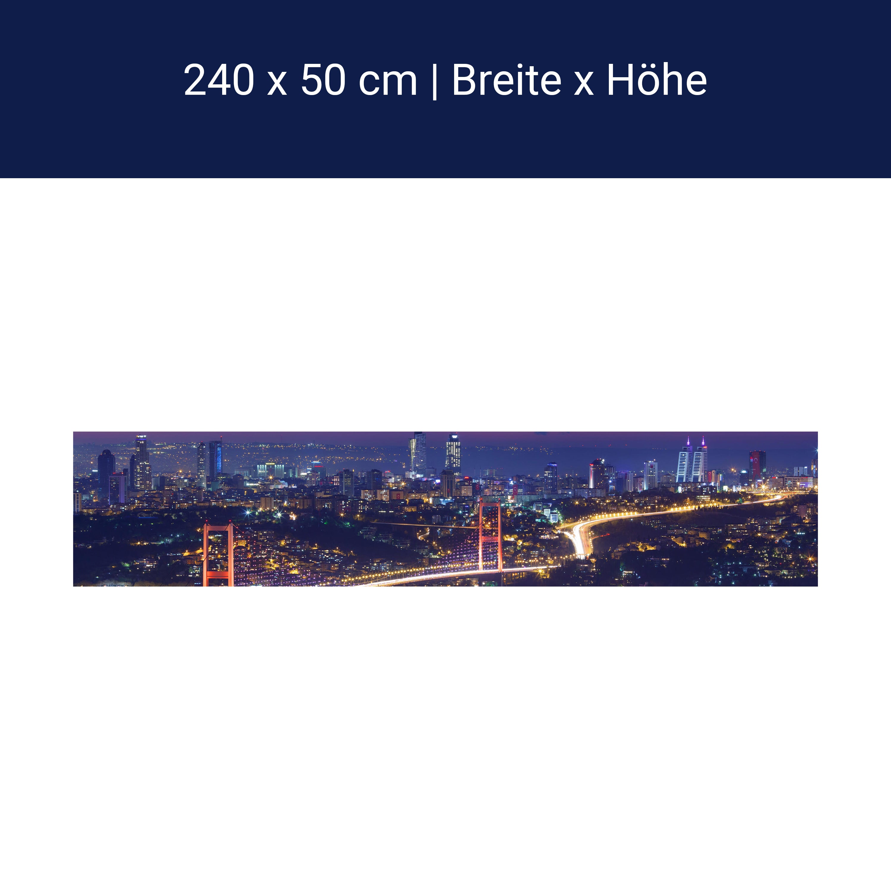 Küchenrückwand Istanbul bei Nacht M0374 Küchenrückwand Istanbul bei Nacht M0374