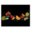 Leinwandbild Obst & Gemüse, Querformat, Früchte, Wasser, Orange M0381