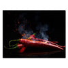 Leinwandbild Obst & Gemüse, Querformat, Chili & Feuer, Scharf M0385