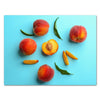 Leinwandbild Obst & Gemüse, Querformat, Pfirsisch, Früchte, Küche M0388