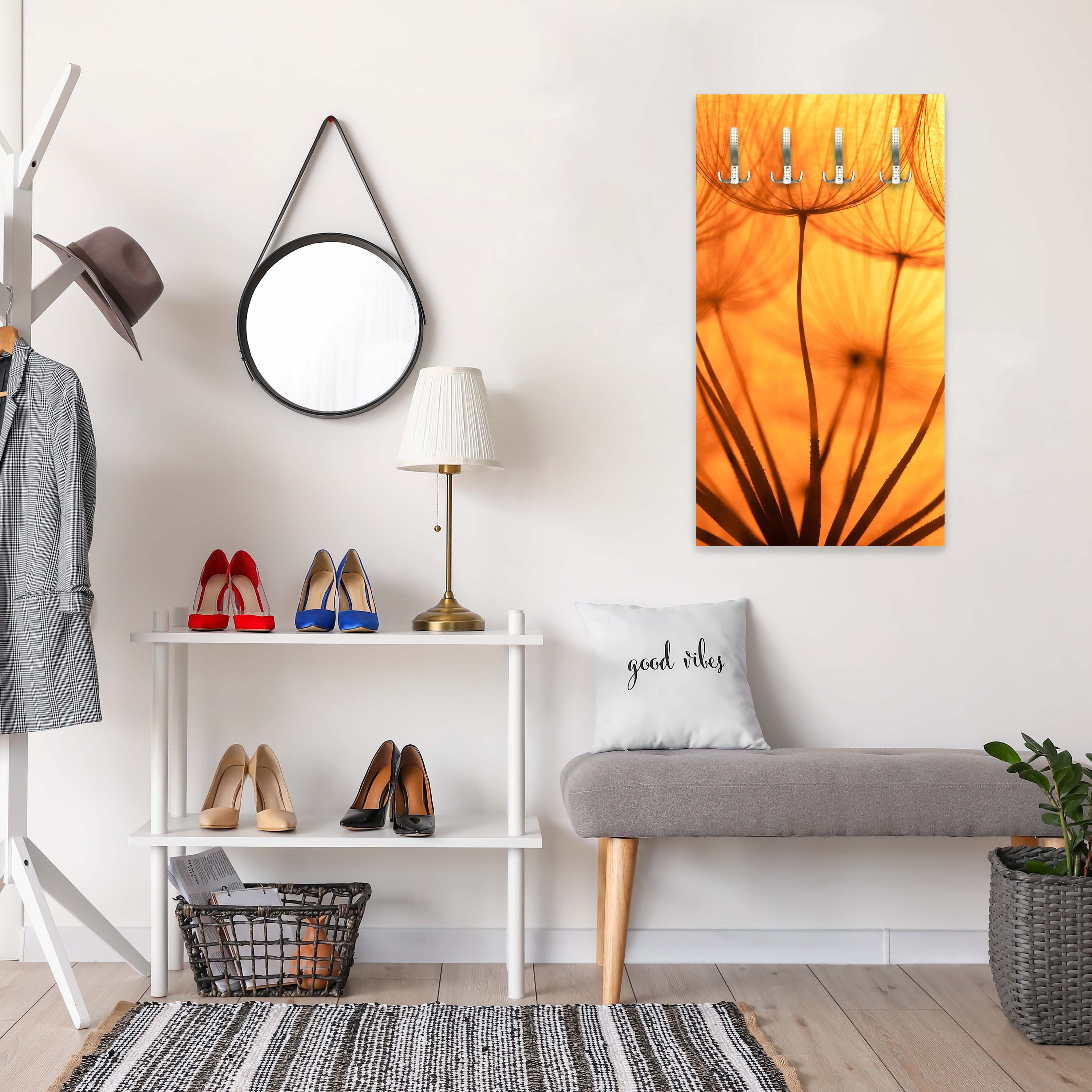 Garderobe Pusteblume Orange M0390 entdecken - Bild 5 Garderobe Pusteblume Orange M0390 entdecken - Bild 5