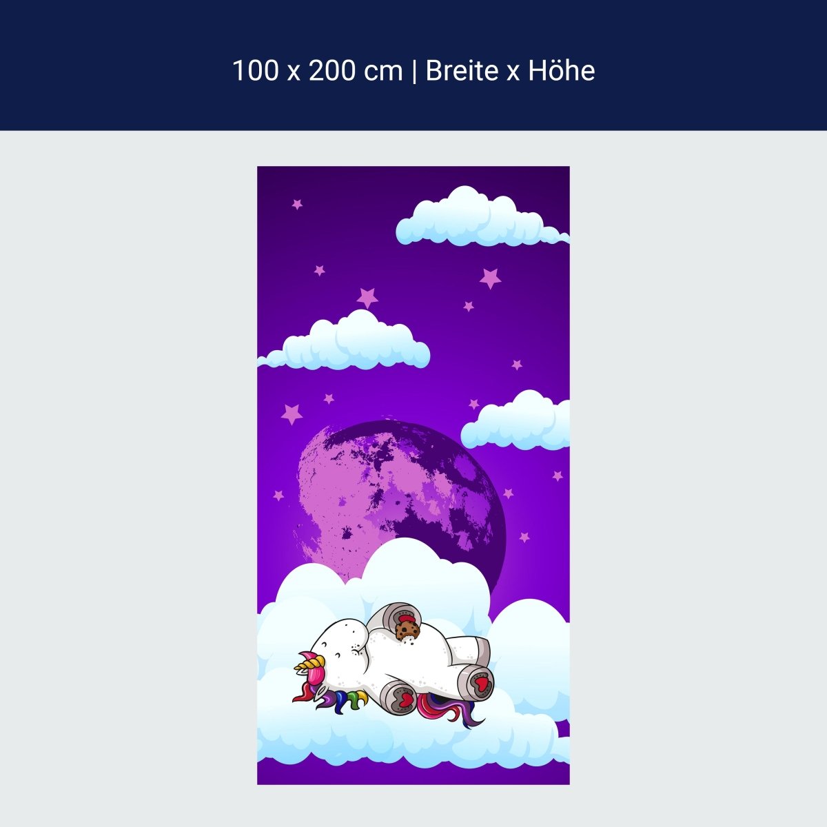 Duschwand Einhorn Traum M0393 Duschwand Einhorn Traum M0393