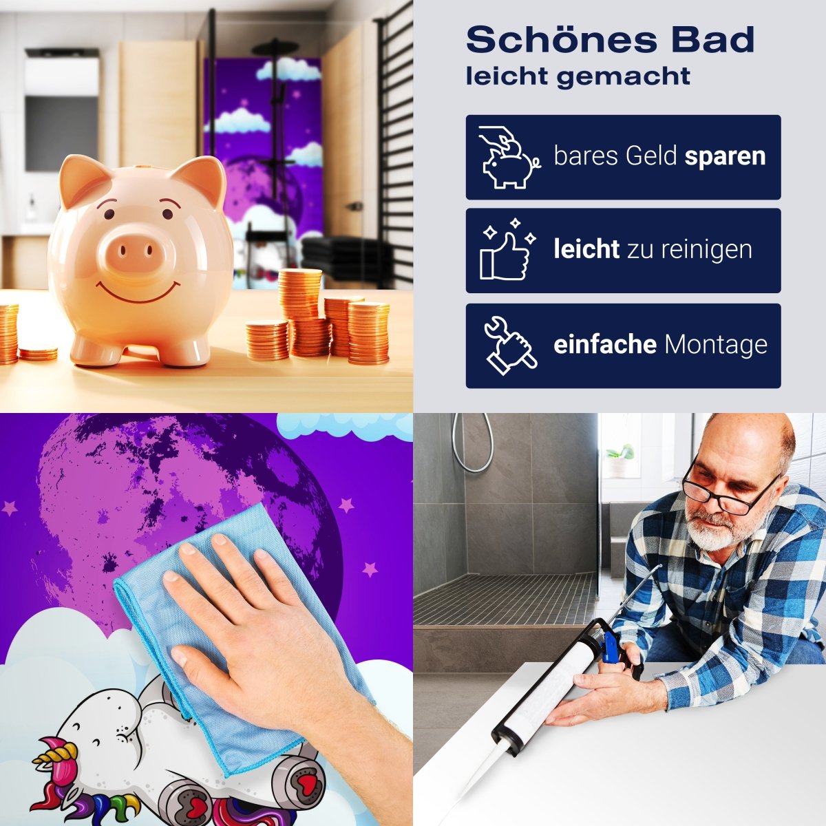 Duschwand Einhorn Traum M0393 entdecken - Bild 7 Duschwand Einhorn Traum M0393 entdecken - Bild 7