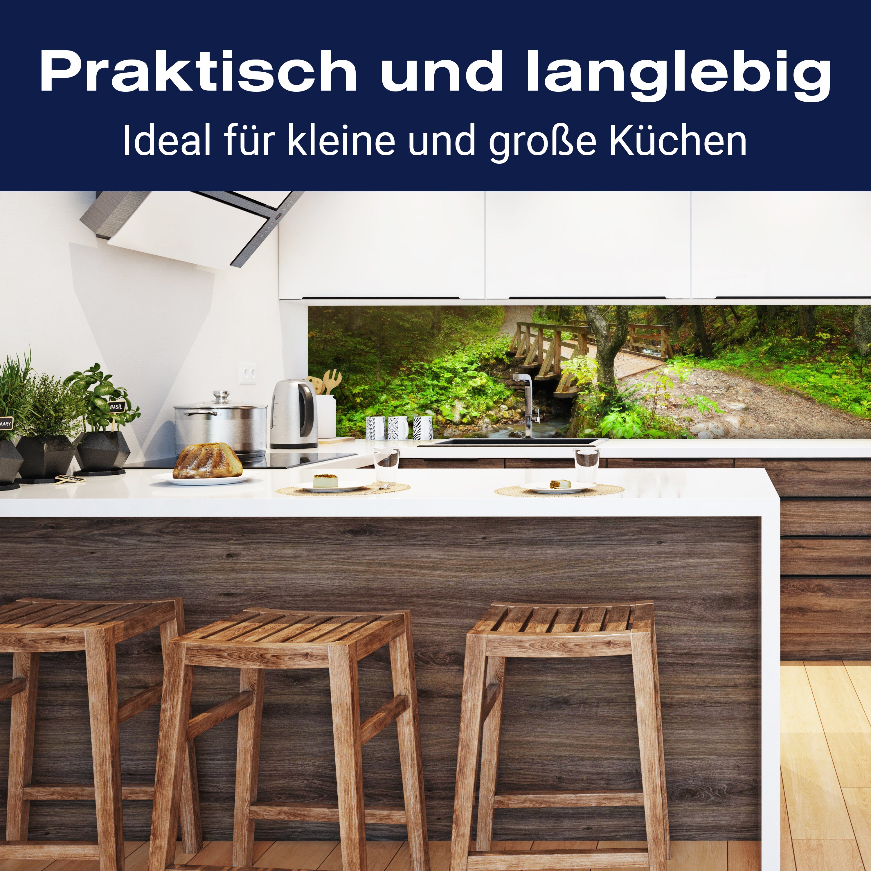 Küchenrückwand Waldweg mit Bach M0397 entdecken - Bild 3 Küchenrückwand Waldweg mit Bach M0397 entdecken - Bild 3