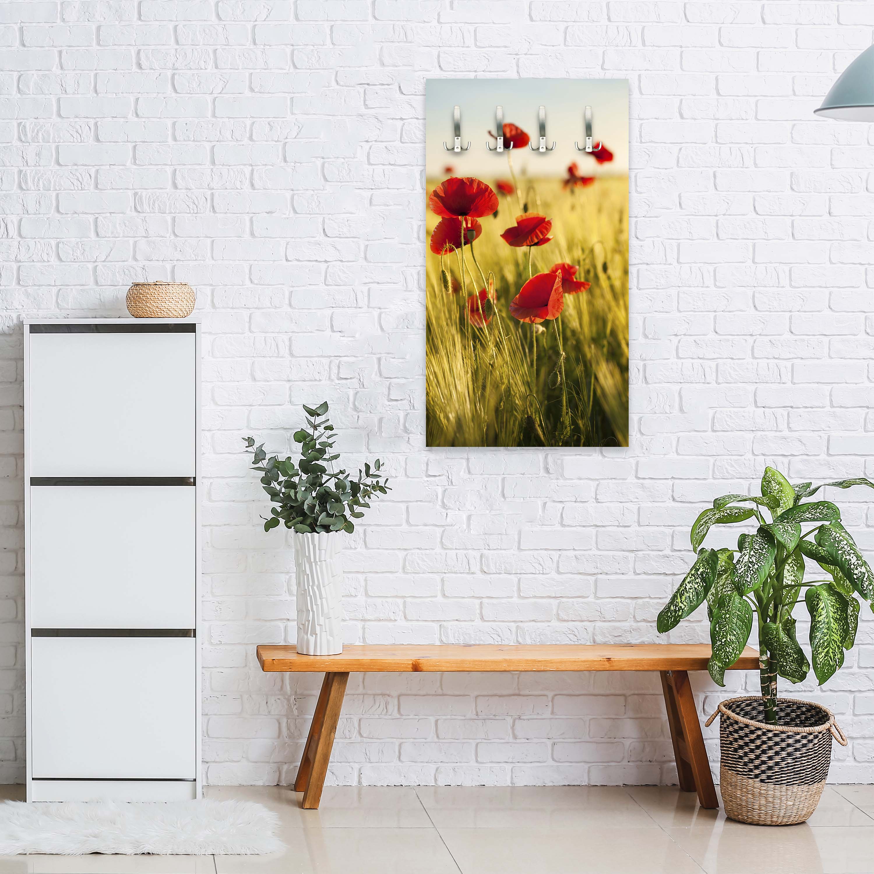 Garderobe Kornfeld mit Mohnblumen M0398 entdecken - Bild 5 Garderobe Kornfeld mit Mohnblumen M0398 entdecken - Bild 5