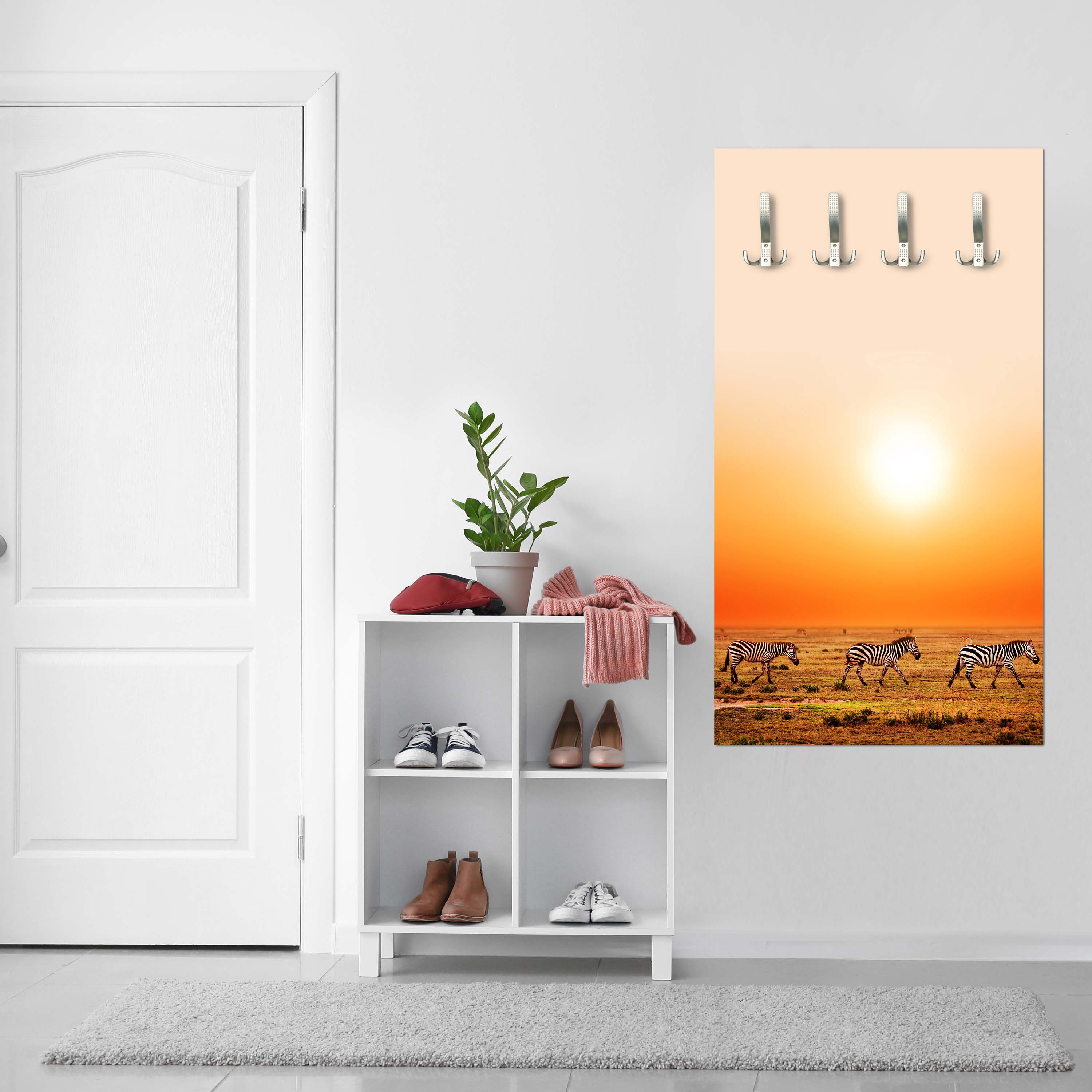 Garderobe Zebras in der Savanne M0403 entdecken - Bild 3 Garderobe Zebras in der Savanne M0403 entdecken - Bild 3