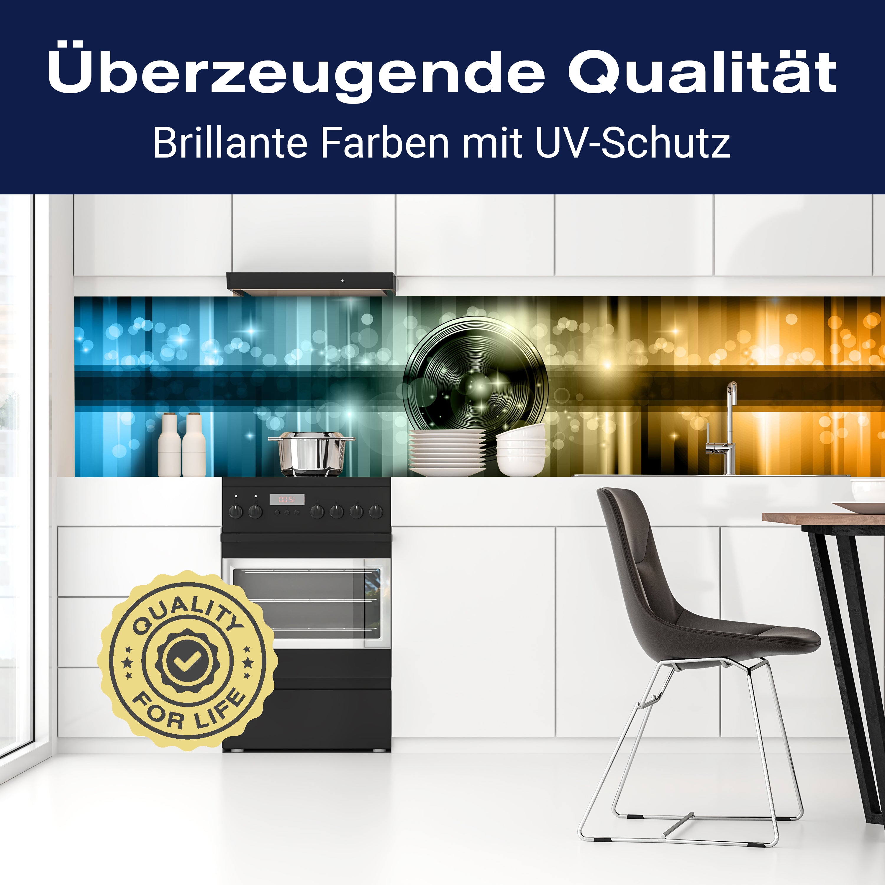 Küchenrückwand Abstrakt Beat 1 M0422 entdecken - Bild 2 Küchenrückwand Abstrakt Beat 1 M0422 entdecken - Bild 2