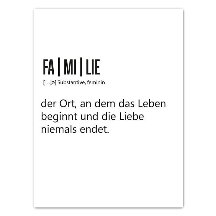 Leinwandbild Familie, Hochformat M0422 kaufen - Bild 1 Leinwandbild Familie, Hochformat M0422 kaufen - Bild 1