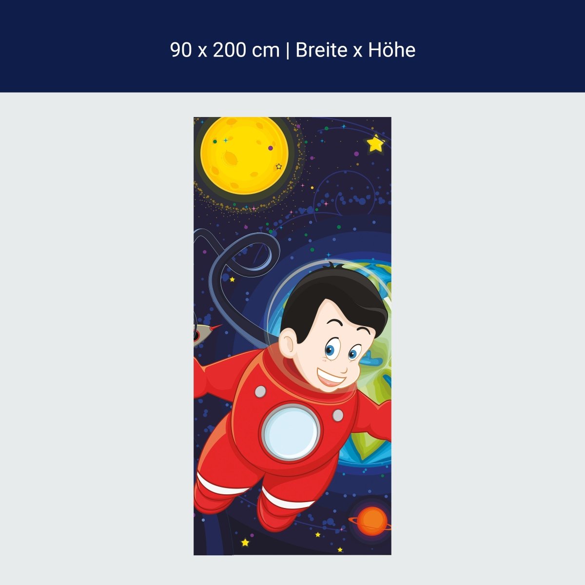 Duschwand Junge im Weltall M0430 Duschwand Junge im Weltall M0430