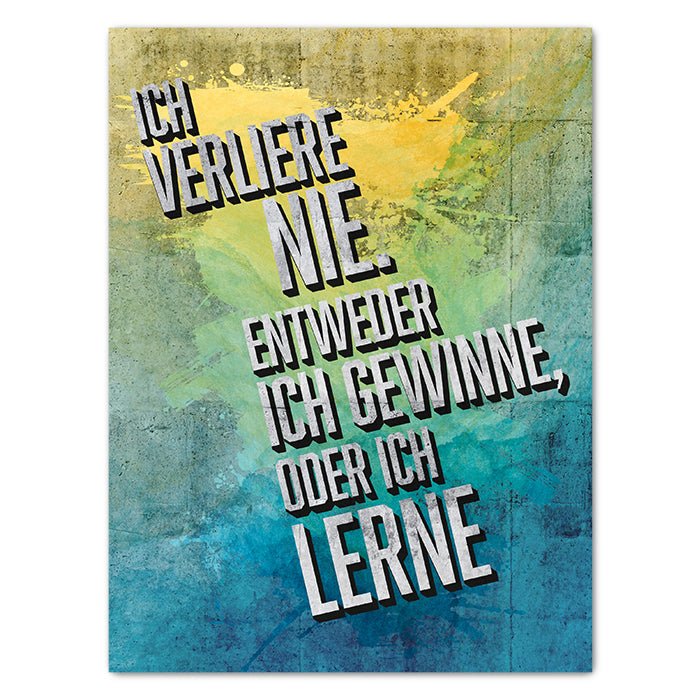 Leinwandbild Motivation, Hochformat M0430 kaufen - Bild 1 Leinwandbild Motivation, Hochformat M0430 kaufen - Bild 1