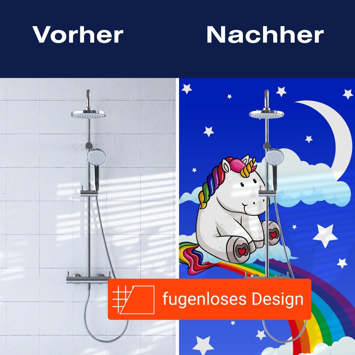 Duschwand Regenbogen-Einhorn M0434 entdecken - Bild 9 Duschwand Regenbogen-Einhorn M0434 entdecken - Bild 9