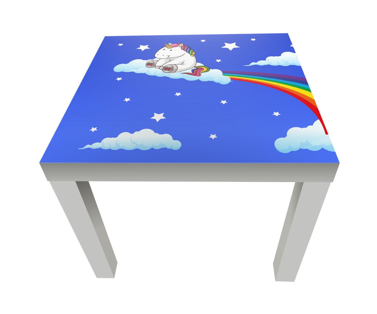 Beistelltisch Regenbogen-Einhorn M0434 entdecken - Bild 1 Beistelltisch Regenbogen-Einhorn M0434 entdecken - Bild 1