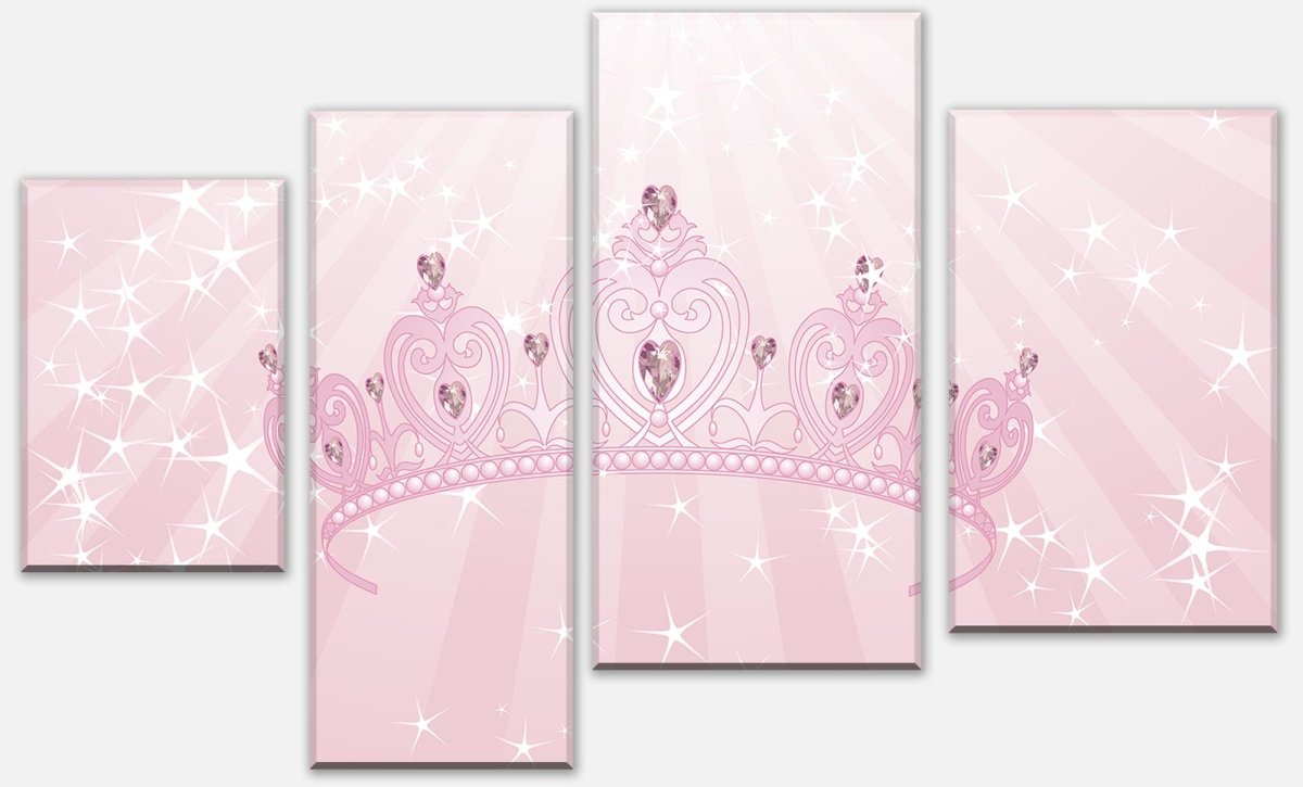 Leinwandbild Mehrteiler Prinzessinnenkrone M0436 Leinwandbild Mehrteiler Prinzessinnenkrone M0436