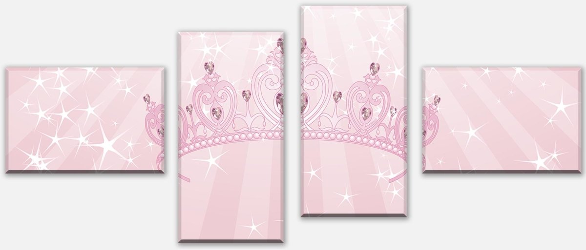Leinwandbild Mehrteiler Prinzessinnenkrone M0436 Leinwandbild Mehrteiler Prinzessinnenkrone M0436