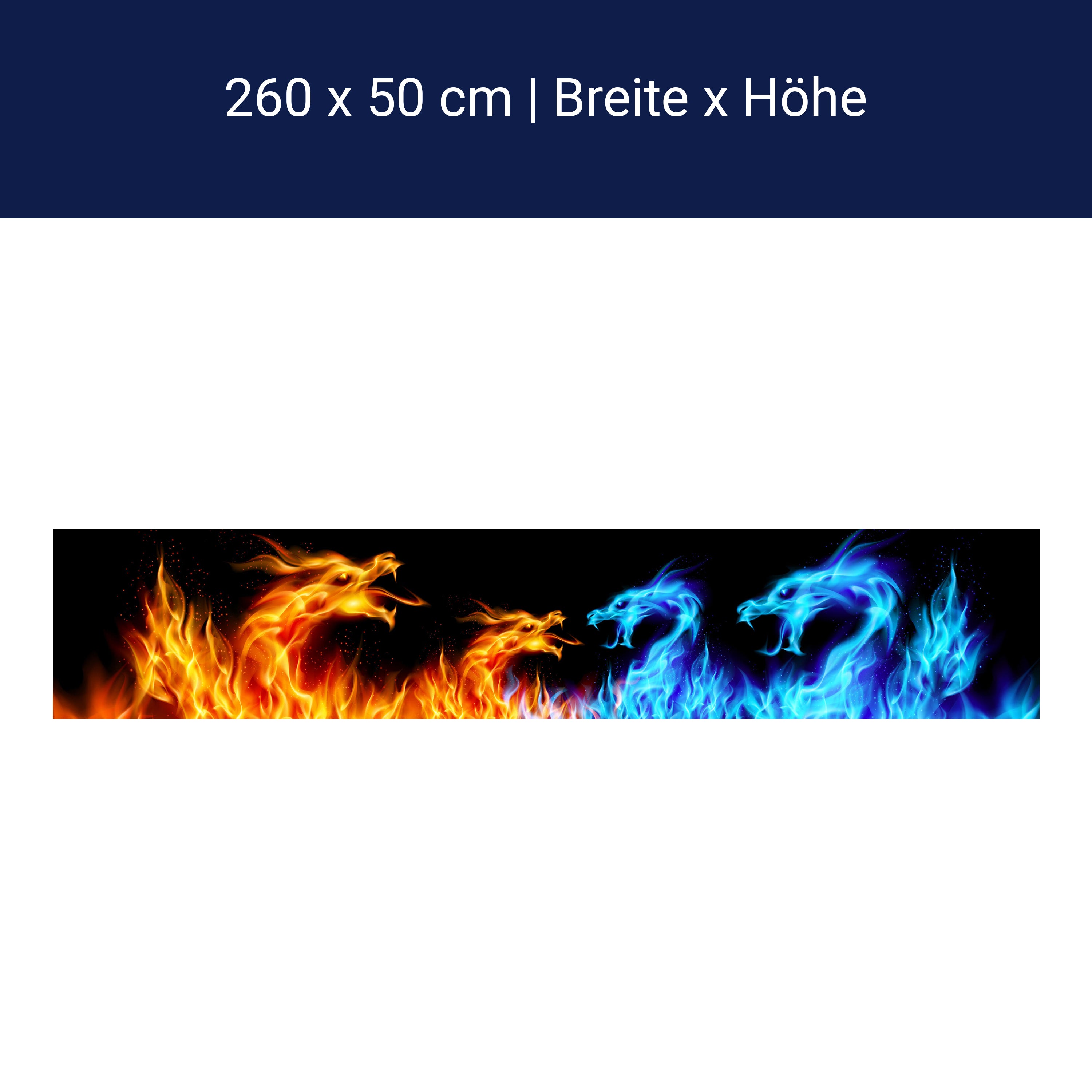 Küchenrückwand Feuerdrachen M0440 Küchenrückwand Feuerdrachen M0440