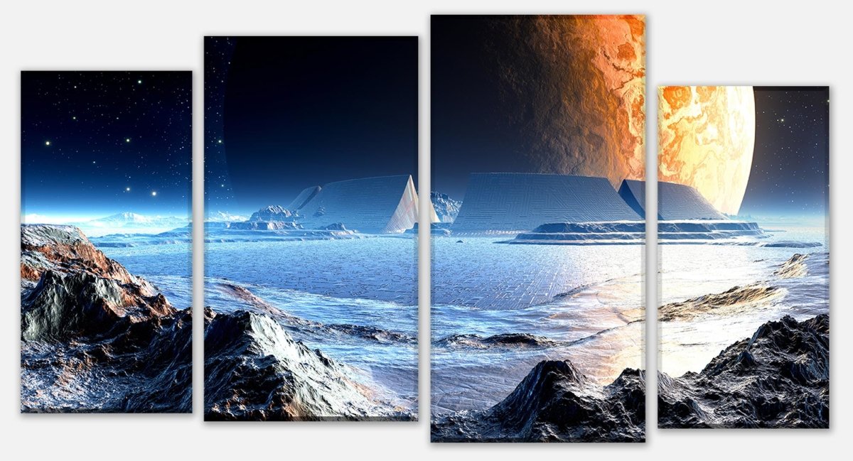 Leinwandbild Mehrteiler Neuer Planet M0441 Leinwandbild Mehrteiler Neuer Planet M0441
