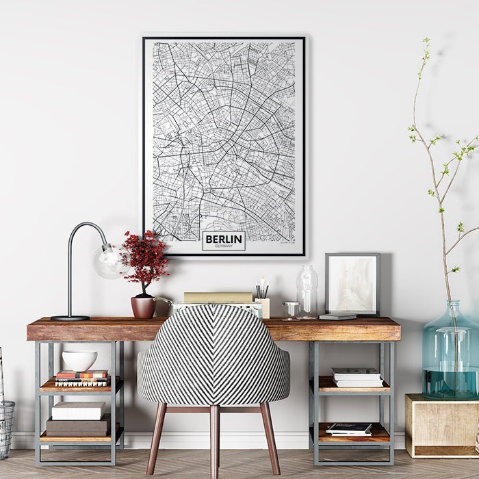 Leinwandbild Stadt Karte, Hochformat M0454 kaufen - Bild 2 Leinwandbild Stadt Karte, Hochformat M0454 kaufen - Bild 2