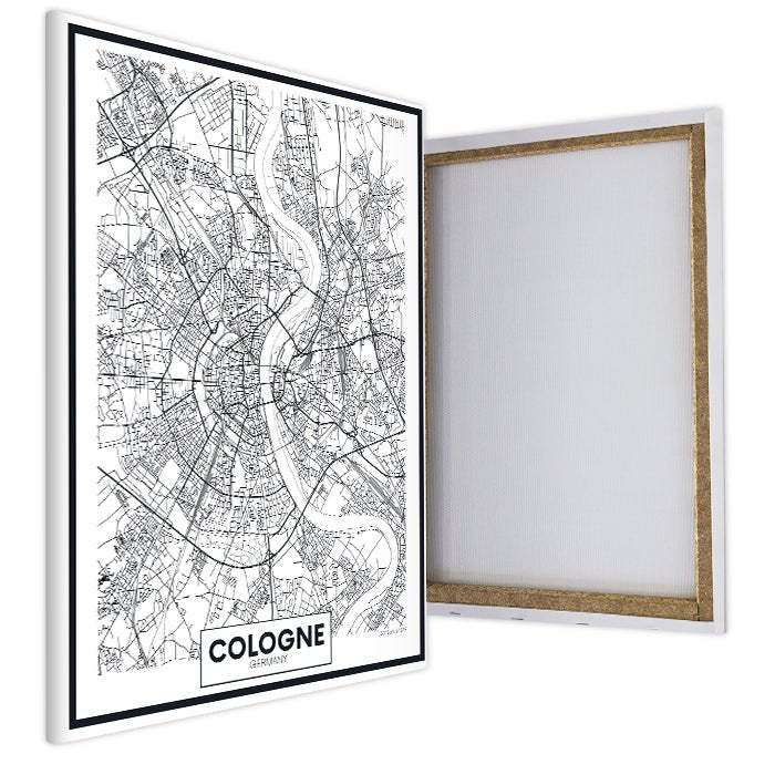 Leinwandbild Stadt Karte, Hochformat M0455 kaufen - Bild 4 Leinwandbild Stadt Karte, Hochformat M0455 kaufen - Bild 4