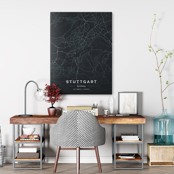 Leinwandbild Stadt Karte, Hochformat M0459 kaufen - Bild 2 Leinwandbild Stadt Karte, Hochformat M0459 kaufen - Bild 2